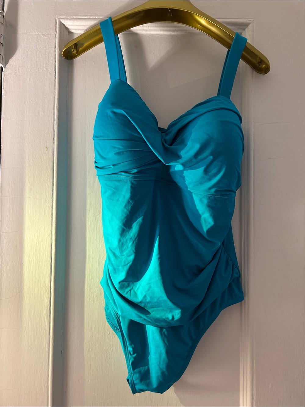 Anne Cole turquoise bathing suit